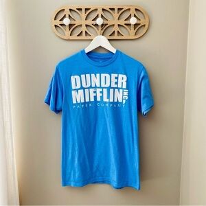 The Office Dunder Mifflin Inc Tee Shirt Blue Sz Medium
